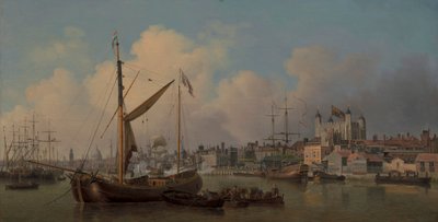 Kilátás a londoni Towerre, állítólag őfelsége születésnapján alkotó: Samuel Scott