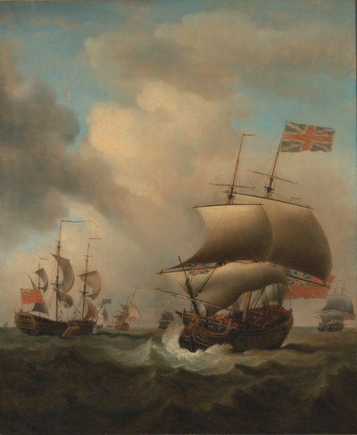 Szállítás hullámzó tengeren alkotó: Samuel Scott