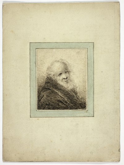 Öregember mellszobra alkotó: Samuel Shelley