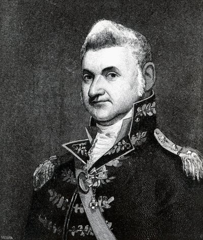 Henry Dearborn (1751-1829) portréja (metszet) alkotó: Samuel Smith Kilburn