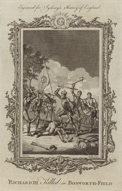 III. Richárd királyt megölték Bosworth Fieldben alkotó: Samuel Wale