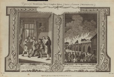 Az 1666-os és 1758-as londoni tűzvész alkotó: Samuel Wale