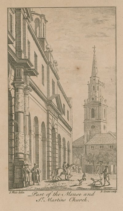 A Meuse és a Szent Márton templom része alkotó: Samuel Wale