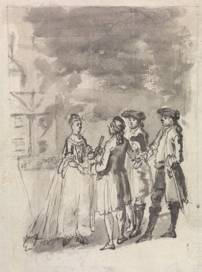 A színházlátogatók alkotó: Samuel Wale
