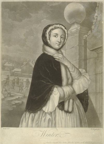 Tél (mezzotint) alkotó: Samuel Wale