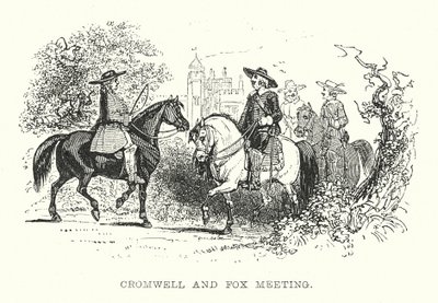 Cromwell és Fox találkozója (metszet) alkotó: Samuel Williams