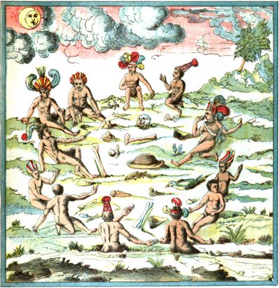 Champlain Nyugat-India LIX. táblája - Az indiánok elbeszélése alkotó: Samuel de Champlain