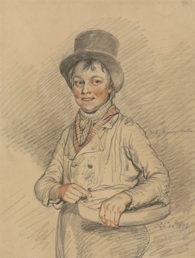 Egy fiú kosárral alkotó: Samuel de Wilde