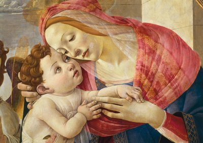 Ausztria, Bécs, Szűz és Gyermek, részlet alkotó: Sandro Botticelli
