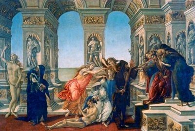 Apelles gyalázata, 1497-1498 alkotó: Sandro Botticelli