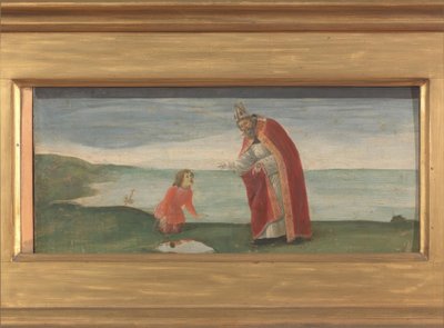 Szent Ágoston és a fiú a tengerparton alkotó: Sandro Botticelli
