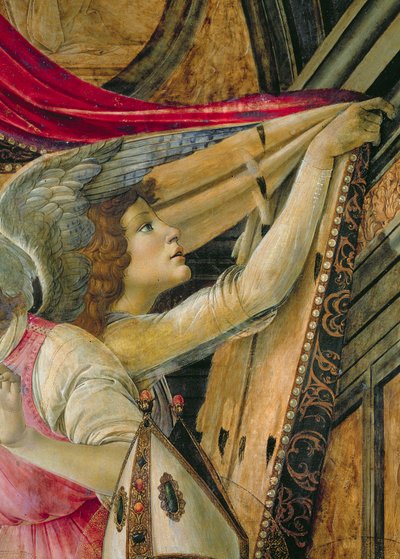 Részlet az angyalokról a San Barnaba oltárról alkotó: Sandro Botticelli