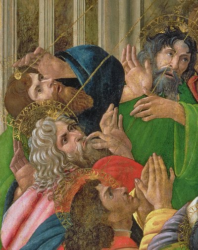 A Szentlélek alászállásának részlete, 1495-1505 alkotó: Sandro Botticelli