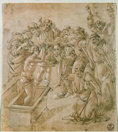 Theophilus fiának feltámasztása a halálból alkotó: Sandro Botticelli