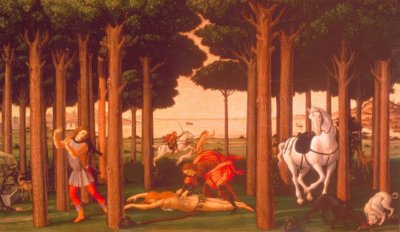 Die Geschichte des Nastagio degli Honesti II alkotó: Sandro Botticelli