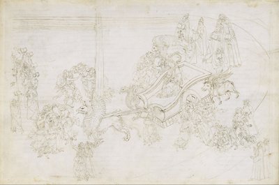 Rajzok Dante „Isteni színjátékához” (Purgatórium 31.) alkotó: Sandro Botticelli