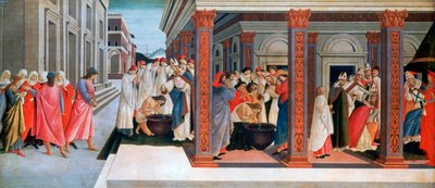 Négy jelenet Szent Zenobius korai életéből, 1500 körül alkotó: Sandro Botticelli