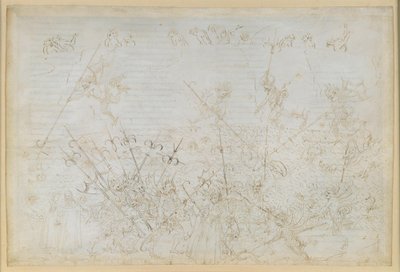 A Divina Commedia, Inferno XXII. Vergilius és Dante a pokol nyolcadik körében (Malebolge), 5. bolgia: a korruptak büntetése; Ciampolo menekülése alkotó: Sandro Botticelli
