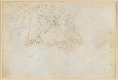 A Divina Commedia, Inferno XXXIV (1): A pokol központja: Lucifer a Giudecca jégében, Júdás, Brutus és Cassius szétzúzása alkotó: Sandro Botticelli