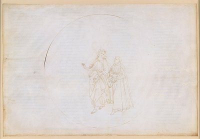 A Divina Commedia, Paradiso XIII. A negyedik bolygószféra (Napég): Aquinói Szent Tamás elmagyarázza Danténak az isteni szeretet és a Szentháromság elvét alkotó: Sandro Botticelli
