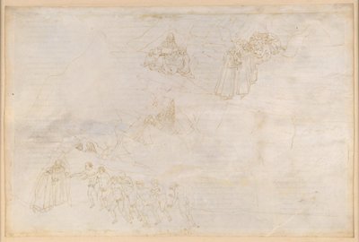 A Divina Commedia, Purgatórium IV. Előpurgatórium: a szigetgyűrű, az alaphegy és a középső övezet; a késlekedők felemelkedése és bűnbánata alkotó: Sandro Botticelli