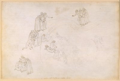A Divina Commedia, Purgatórium VII. Előpurgatórium, középső zóna: A késlekedő fejedelmek völgye alkotó: Sandro Botticelli