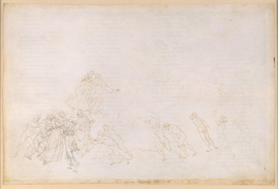 A Divina Commedia, Purgatórium VI. Előpurgatórium, középső zóna: azok, akik erőszakos cselekmény következtében haltak meg; beszélgetés Sordellóval alkotó: Sandro Botticelli