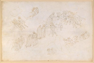 A Divina Commedia, Purgatorio V. Előpurgatórium, középső zóna: azok, akik erőszakos cselekmény következtében vesztették életüket alkotó: Sandro Botticelli