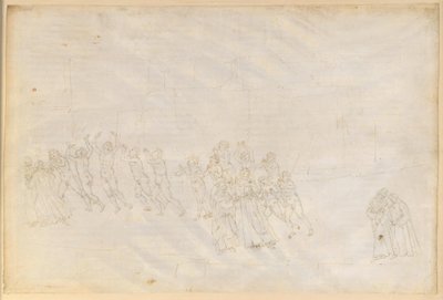 A Divina Commedia, Purgatórium XVI. A Purgatórium harmadik köre: a haragosok vezeklése; Dante beszélgetése Marco Lombardóval alkotó: Sandro Botticelli