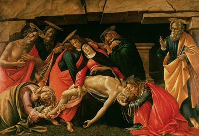 Siralom a halott Krisztus felett alkotó: Sandro Botticelli