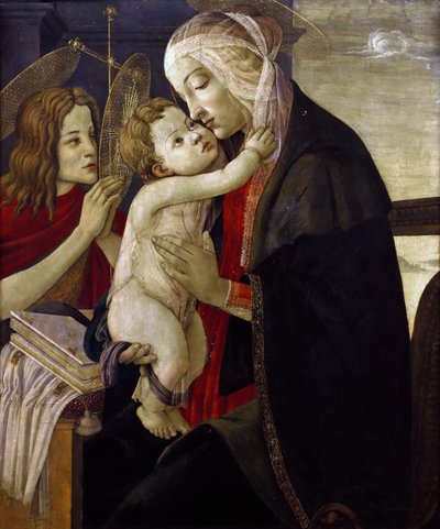Madonna és a gyermek a csecsemő Szent Jánossal, kb. 1485-1490. alkotó: Sandro Botticelli