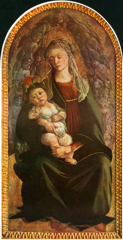 Madonna a dicsőségben Szerafimmal, 1469-1470, 1937. alkotó: Sandro Botticelli