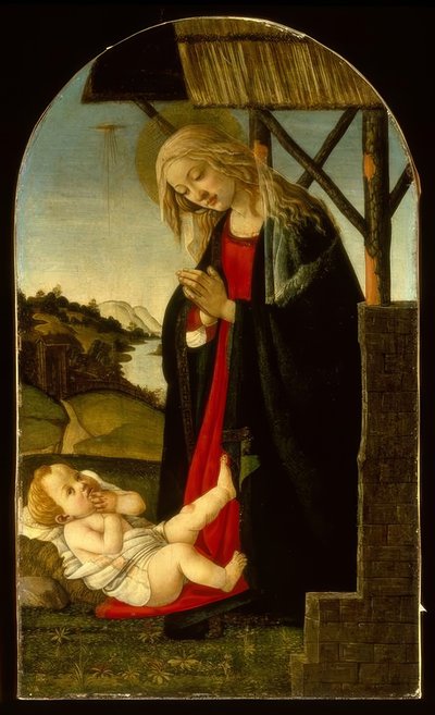 Maria imádja a gyereket alkotó: Sandro Botticelli