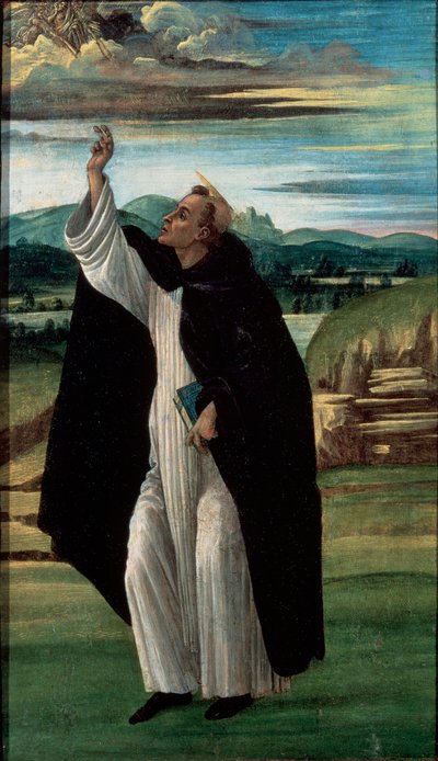 Szent Domonkos, 1490-es évek alkotó: Sandro Botticelli