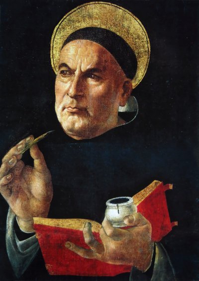 Aquinói Szent Tamás. alkotó: Sandro Botticelli
