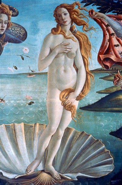 A Vénusz születése részlet, 1485 alkotó: Sandro Botticelli