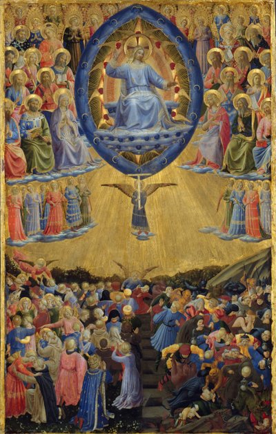 Az utolsó ítélet szárnyas oltárja, központi tábla, 15. század eleje alkotó: Sandro Botticelli