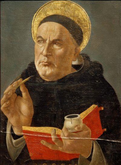 Aquinói Tamás. alkotó: Sandro Botticelli