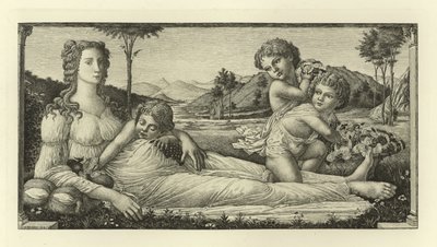 Vénusz fekve Ámorral alkotó: Sandro Botticelli