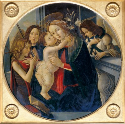 Madonna gyermekkel, fiatal Keresztelő Szent János és angyalok alkotó: Sandro and workshop Botticelli