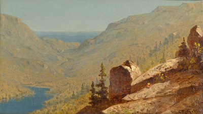 Vázlat a Maine állambeli Mount Desertben alkotó: Sanford Robinson Gifford