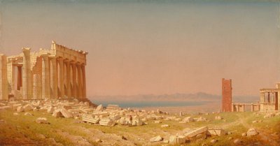 A Parthenon romjai alkotó: Sanford Robinson Gifford