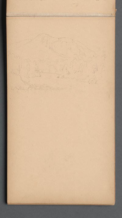Skizzenbuch, Seite 08: Carter Mountain (?) alkotó: Sanford Robinson Gifford