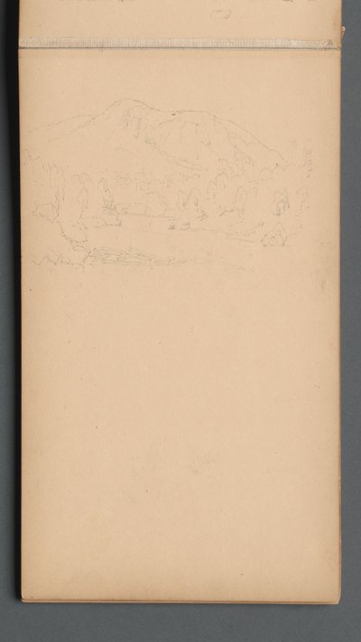 Vázlatfüzet, 08. oldal: Carter Mountian, 1859. alkotó: Sanford Robinson Gifford