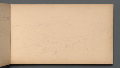 Vázlatfüzet, 10. oldal: Carter Mountian, 1859. alkotó: Sanford Robinson Gifford