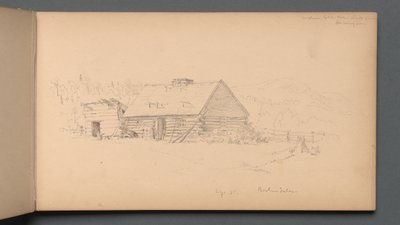 Vázlatfüzet, 14. oldal: Berlini vízesés 1859. szeptember 2. alkotó: Sanford Robinson Gifford