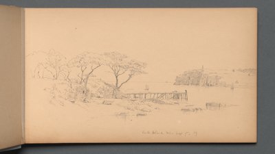 Vázlatfüzet, 20. oldal: Peaks Island, ME, 1859. szeptember 7., 59. alkotó: Sanford Robinson Gifford