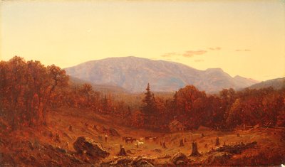 Alkonyat a Hunter-hegyen alkotó: Sanford Robinson Gifford