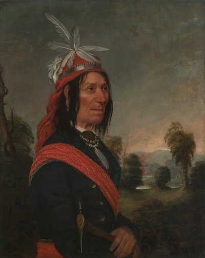 Ossahinta, az Onondaga Nemzet főnöke portréja alkotó: Sanford Thayer