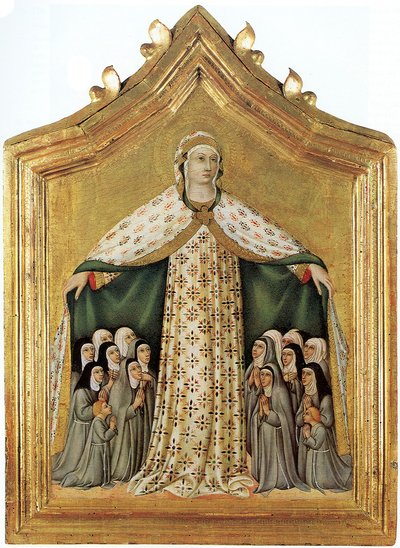 Irgalmas Madonna Irgalmas Madonna, 1440-es évek alkotó: Sano di Pietro